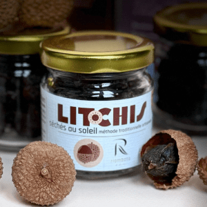 Litchis séchés au soleil de Madagascar